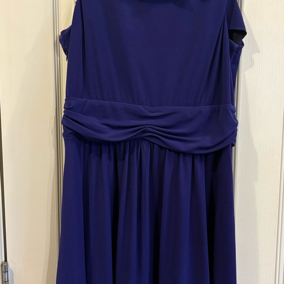 Elegant Purple Ruffle Dress - Picture 5 of 5